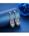 mecresh Crystal Teardrop Earrings Bridemaid in Women's Drop & Dangle Earrings