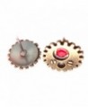 Bronze earrings crystal steampunk gearrings in Women's Stud Earrings