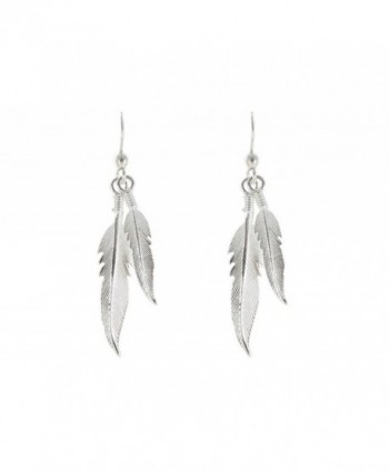 Poulettes Jewels Earrings Feathers Sterling in Women's Drop & Dangle Earrings