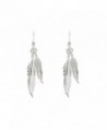 Poulettes Jewels Earrings Feathers Sterling in Women's Drop & Dangle Earrings