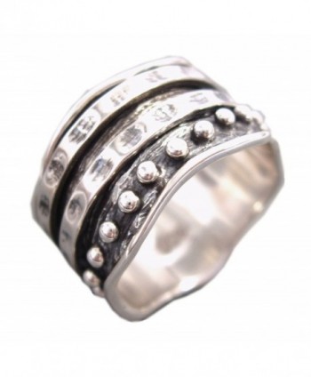 Energy Stone "HER RING" - Bold Look from the Couple Collection Meditation Spinning Ring (Style US34) - CZ12O0UZ1Q8