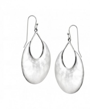 Silpadasterling Silver Crescent Drop Earrings