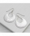 Silpadasterling Silver Crescent Drop Earrings in Women's Drop & Dangle Earrings