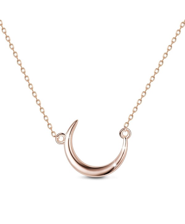 TinySand Sterling Silver Necklace Pendant - rose gold - CH120X6JGLL