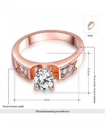 Angelady Crystal Round Fashion Ring