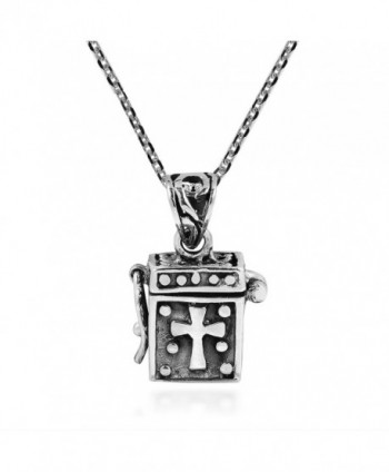 Christian Prayer Locket Sterling Necklace