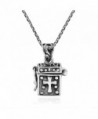 Christian Prayer Locket Sterling Necklace