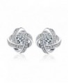 Womens Stud Earrings-LuckySuen 925 Sterling Silver Cubic Zirconia Earrings Gift for Wife Mom and Girlfriend - C31883S8XKG