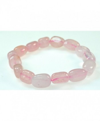 LUOS 12mm Simulated Rose Quartz Bracelet Good for Love- j025 - CR116FCXNXZ