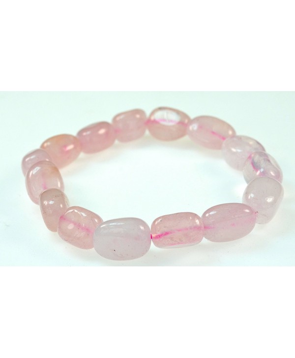 LUOS 12mm Simulated Rose Quartz Bracelet Good for Love- j025 - CR116FCXNXZ