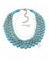 Weaving Turquoise Statement Necklaces Jewelry in Women's Choker Necklaces