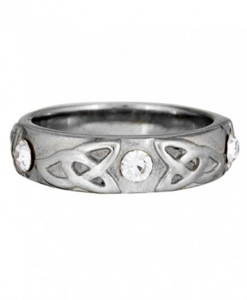 Quantum Jewelry Stainless Steel Trinity Band - CN124HLESED