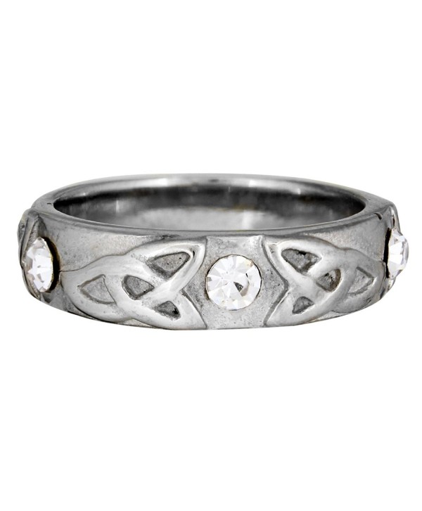 Quantum Jewelry Stainless Steel Trinity Band - CN124HLESED