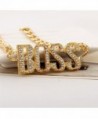 Lanue Rhinestone Necklace Statement Necklaces in Women's Pendants