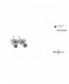 2MM Purple Simulated Amethyst Tiny Round 925 Sterling Silver Solitaire Stud Post Earrings - C412FL7U9A3