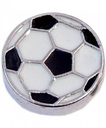 Soccer Ball Floating Locket Charm - CG11J3R84RJ