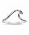 Wave Bali Ocean Sea Simple Elegant Ring New .925 Sterling Silver Band Sizes 4-10 - C7187Z552GY