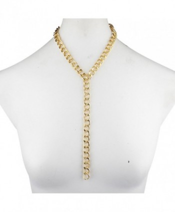 Lux Accessories Goldtone Shaped Necklace