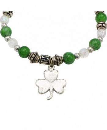 Rosemarie Collections Stretch Bracelet Shamrock