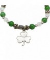 Rosemarie Collections Stretch Bracelet Shamrock