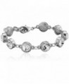 1928 Jewelry Silver-Tone Clear Crystal Adjustable Tennis Bracelet - CP11GHHIU1X